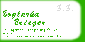 boglarka brieger business card